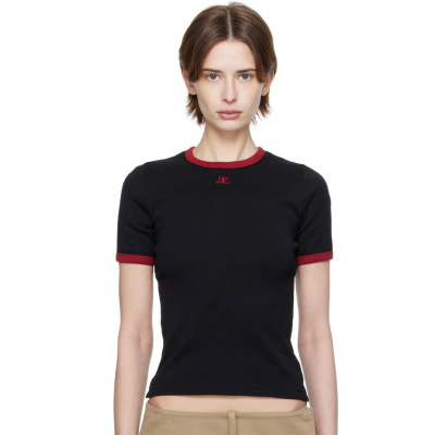 Courreges 黑红T恤<br />       6.2折 $174（约1259.86元）