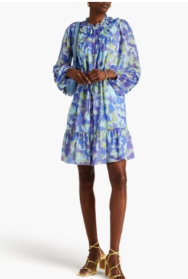 DVF 印花雪纺迷你连衣裙<br />       1.5折 $75（约543.04元）