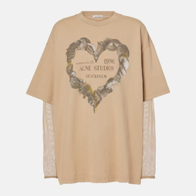 金泰妍同款！ACNE STUDIOS 棕色假两件T恤<br />       5.6折 €184.8（约1534.04元）