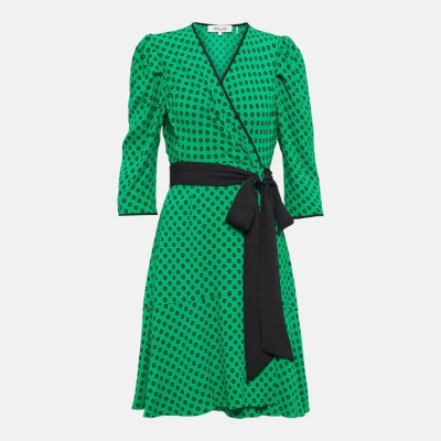 DVF Charlene 绿色斑点连衣裙<br />       4.8折 €139.2（约1163.22元）