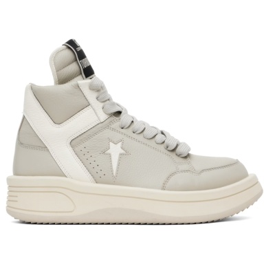 Rick Owens DRKSHDW 灰色 Converse 联名 TURBOWPN 高帮运动鞋<br />       6.7折 $147（约1056.19元）