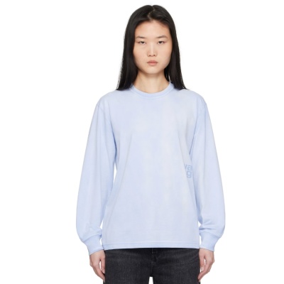 中站含税！alexanderwang.t 蓝色 Puff Logo T 恤<br />       4.3折 $90（约646.97元）