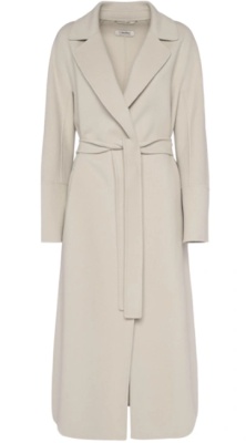 'S Max Mara Elisa 系腰带羊毛长款大衣<br />       4.2折 HK$2769.2（约2535.2元）