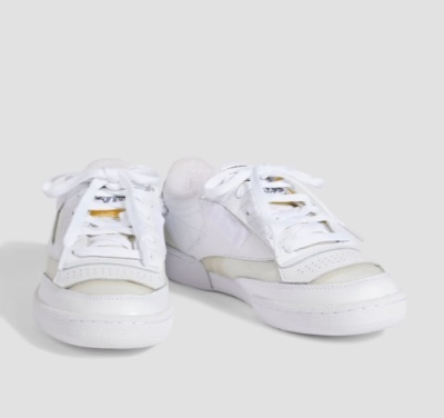 MAISON MARGIELA X REEBOK Club C 网眼皮革运动鞋<br />       3.5折 $237（约1702.96元）