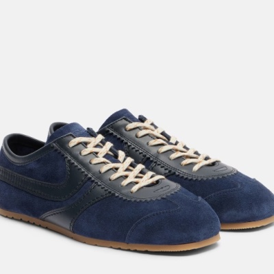 DRIES VAN NOTEN 蓝色绒面德训鞋<br />       €357（约2981.06元）