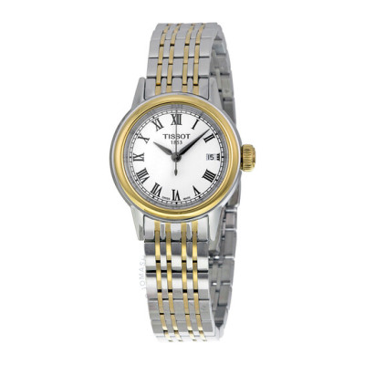 TISSOT 天梭 卡森白色表盘双色女士手表<br />       5折 $199（约1425.22元）