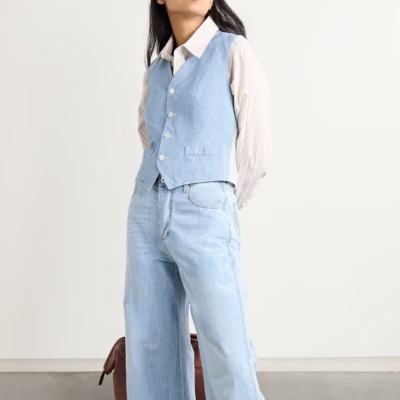 仅US10码！POLO RALPH LAUREN 拉夫劳伦 Pauline 棉质钱布雷背心<br />       5折 HK$1295（约1186.87元）