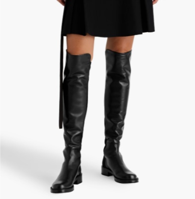 Stuart Weitzman 微弹皮革过膝靴<br />       5折 $398（约2838.3元）