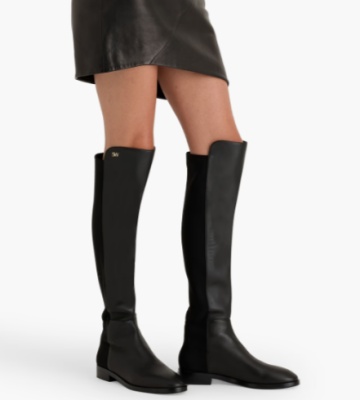 Stuart Weitzman 微弹皮革过膝靴<br />       5折 $398（约2838.3元）