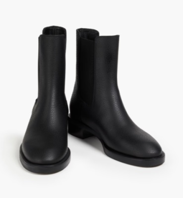 Stuart Weitzman Lenora 卵石纹皮革切尔西靴<br />       4.5折 $268（约1911.22元）