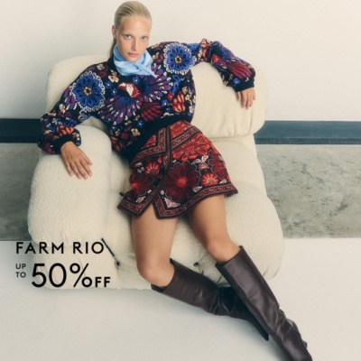 THE OUTNET 美站：Farm Rio 服饰QQ秋款上新热卖 针织开衫$95<br />       低至5折
