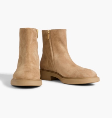 GIANVITO ROSSI Lexington 绒面革踝靴<br />       4.5折 $529（约3781.08元）