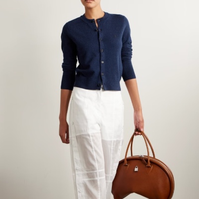 ACNE STUDIOS 徽标蓝色羊毛开衫<br />       HK$3700（约3396.6元）