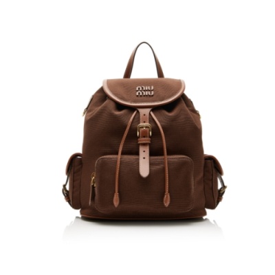 MIU MIU 帆布棕色双肩包<br />       9折 $2115（约15115.06元）