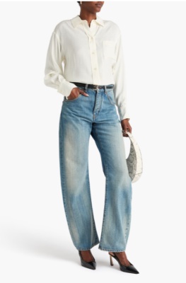 Victoria Beckham 缎面提花衬衫<br />       4折 $340（约2429.84元）