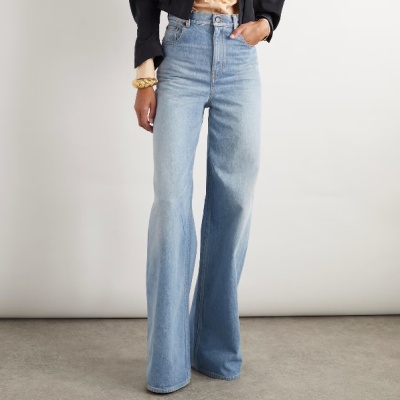 CHLOE 蔻依高腰阔腿牛仔裤<br />       HK$9350（约8582.36元）