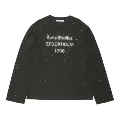 ACNE STUDIOS 1996 字母徽标喷绘长袖T恤<br />       9折 ¥4050