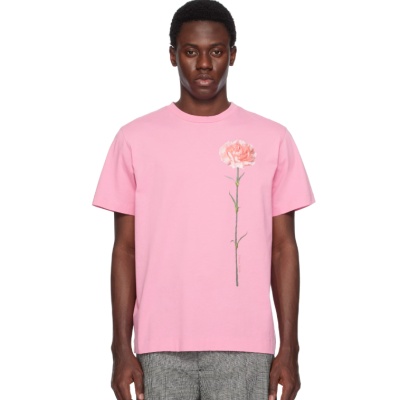 Simone Rocha 粉色 Carnation Print T 恤<br />       $250（约1784.22元）