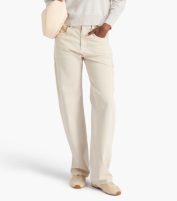 Brunello Cucinelli 高腰阔腿牛仔裤<br />       4折 $798（约5695.09元）