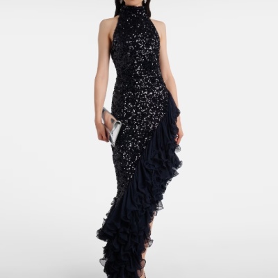 ROTATE 荷叶边亮片礼服裙<br />       €430（约3562.46元）