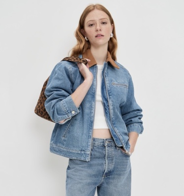 Reformation Harrison 牛仔夹克<br />       4.5折 $111.6（约791.58元）