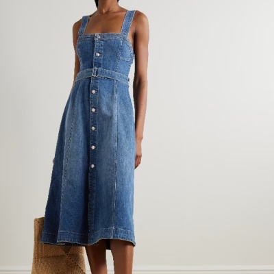 SIMKHAI Alba 牛仔连衣裙<br />       5.1折 HK$2366.4（约2154.37元）