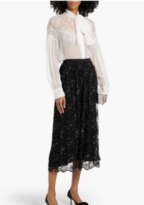 VALENTINO GARAVANI 缀饰薄纱中长裙<br />       4折 $2920（约20695.21元）