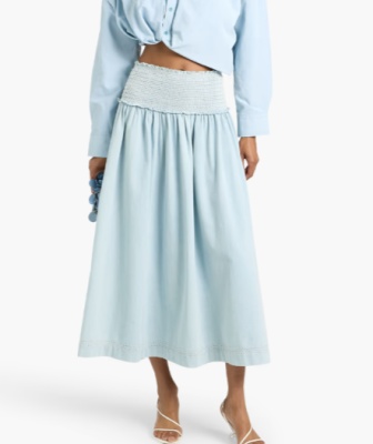 ZIMMERMANN  褶皱牛仔中长裙<br />&nbsp;&nbsp;&nbsp;&nbsp;&nbsp;&nbsp;&nbsp;4.5折&nbsp;$237（约1609.75元）