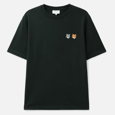 张凌赫同款！Maison Kitsuné 双狐狸头T恤<br />&nbsp;&nbsp;&nbsp;&nbsp;&nbsp;&nbsp;&nbsp;8.1折&nbsp;$85（约571.65元）