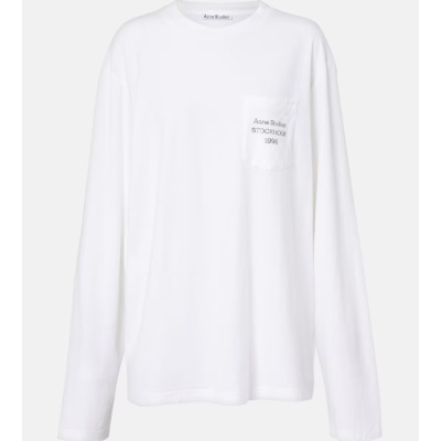 李宇春同款！Acne Studios Edden大廓形棉质白色字母口袋长袖T<br />&nbsp;&nbsp;&nbsp;&nbsp;&nbsp;&nbsp;&nbsp;8折&nbsp;HK$2800（约2390.92元）