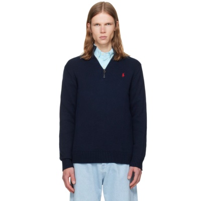 Polo Ralph Lauren 海军蓝半拉链针织衫<br />&nbsp;&nbsp;&nbsp;&nbsp;&nbsp;&nbsp;&nbsp;9折&nbsp;$135（约904.34元）