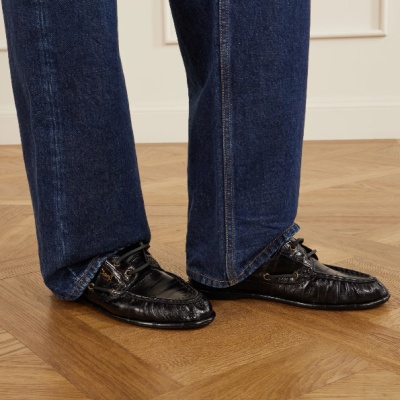 SAINT LAURENT 圣罗兰 Le Loafer Bateau Cassandre 乐福鞋<br />&nbsp;&nbsp;&nbsp;&nbsp;&nbsp;&nbsp;&nbsp;$1335（约8922.87元）